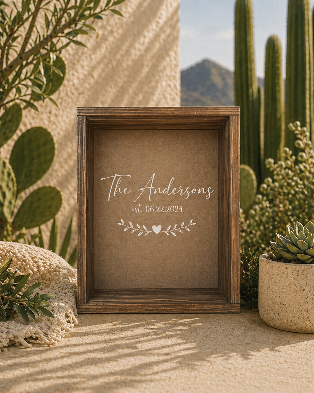 Wedding Shadow Boxes (8x10 Wooden)