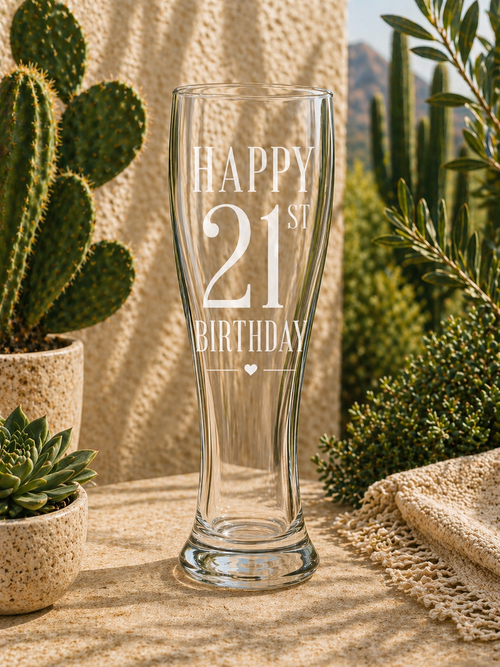 Custom 16 oz Beer Glass