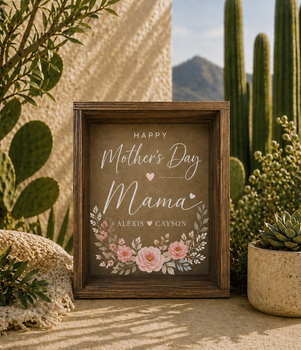 Customizable Mother’s day Shadow Box