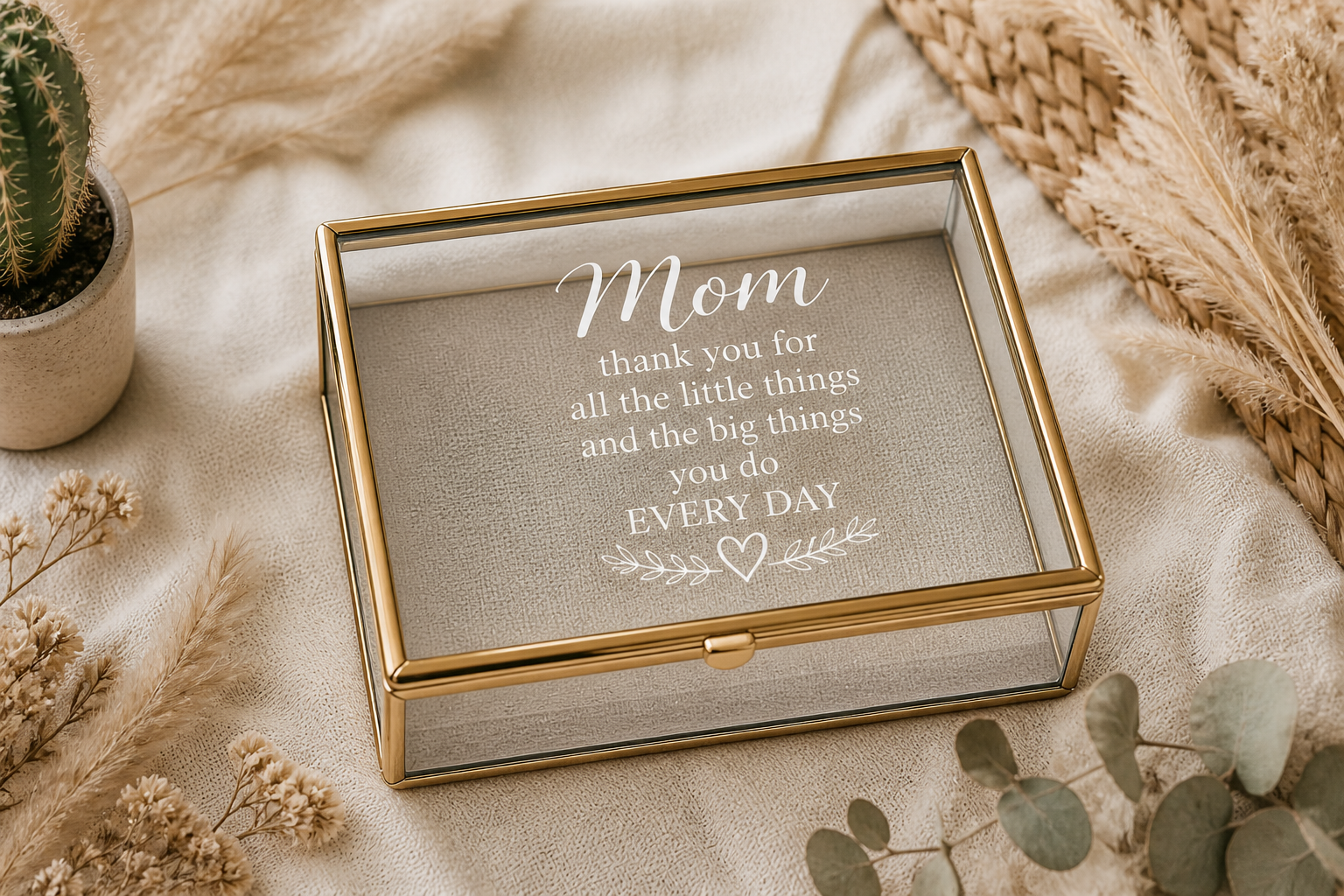 Custom Gold Jewelry Box