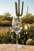 Custom Tulip Champagne Glass